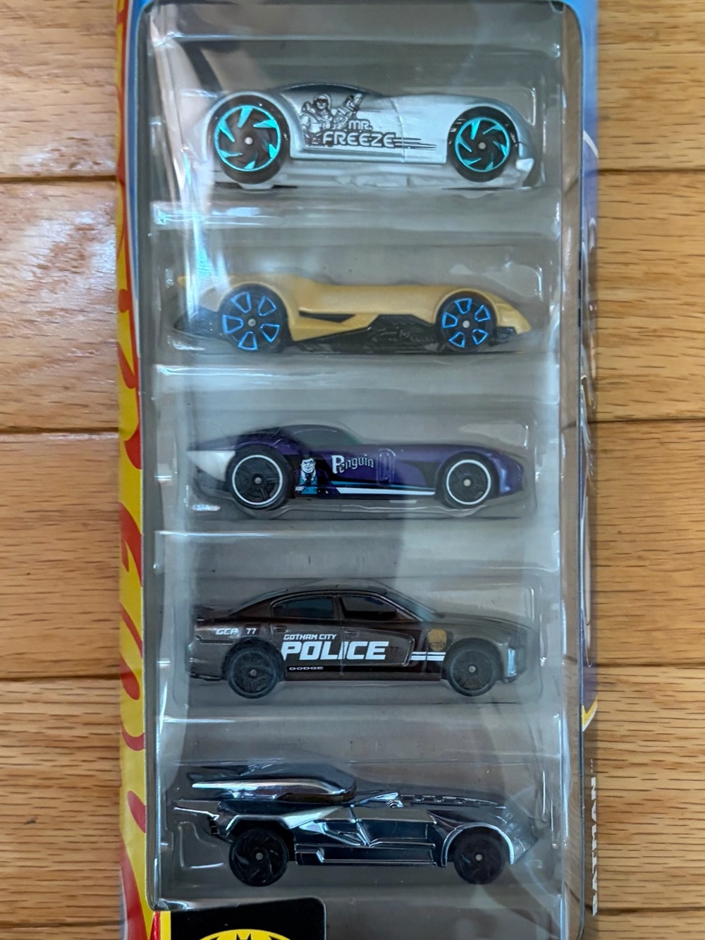 Die-Cast Batman Vehicle 5-Pack - Silver, Gold, Purple, Black, Chrome